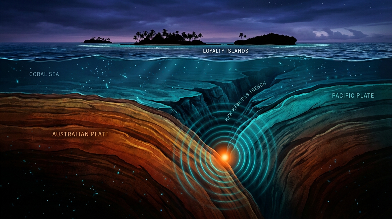 Near the Surface: Shallow M5.1 Tremor Strikes New Caledonia’s Loyalty Islands