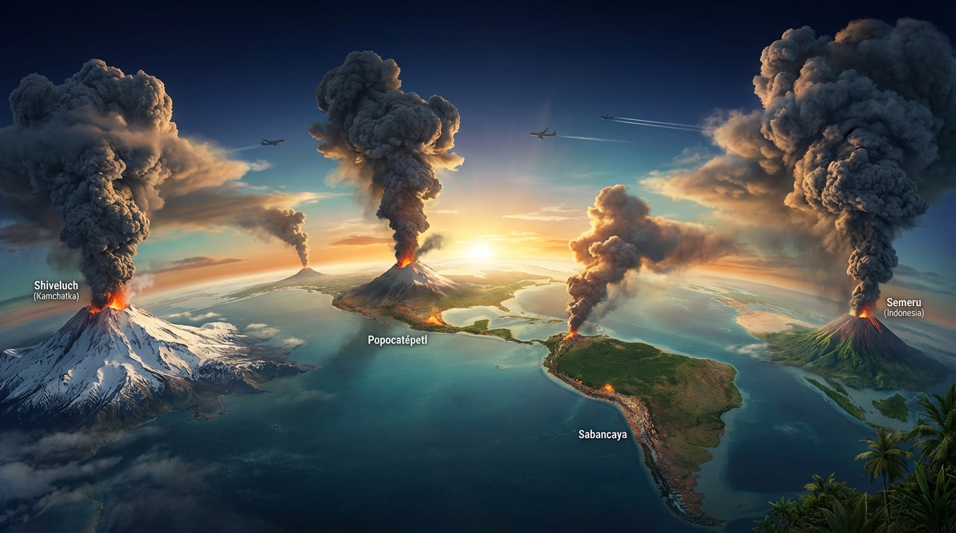 6 Nisan 2026 Günlük Yanardağ Raporu: Shiveluch’ta 8.800 Metrelik Kül Sütunu ve Küresel Havacılık Uyarıları